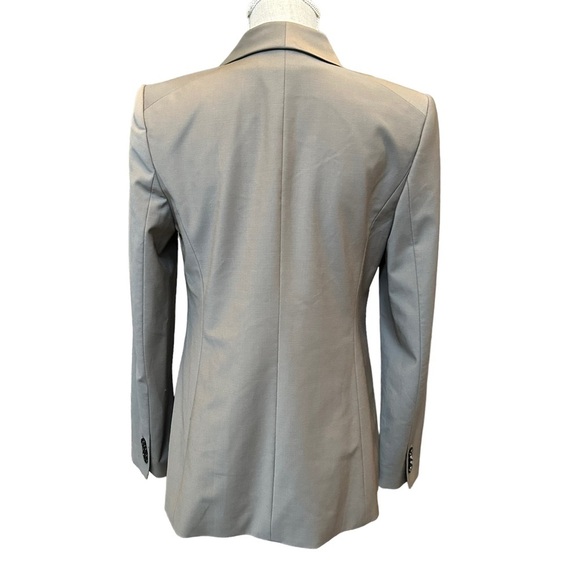 Ann Taylor Womens Grey Two Button Wool Blazer Size 6 - Picture 5 of 16